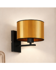 Czarno złoty kinkiet glamour ELVORA MIRROR