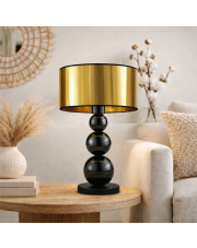 Oryginalna lampa stołowa złota HONOLULU MIRROR w stylu glamour