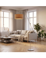 Nowoczesna lampa stojąca na wysięgniku ruchomym do czytania w salonie BILBAO ECO 