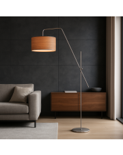 Nowoczesna lampa stojąca na wysięgniku ruchomym do czytania w salonie BILBAO ECO 