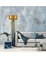 Designerska lampa stojąca do salonu w kolorze złota KALIFORNIA MIRROR
