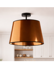 Miedziana lampa sufitowa KAIR MIRROR w loftowym stylu