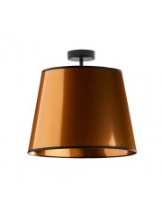 Miedziana lampa sufitowa KAIR MIRROR w loftowym stylu