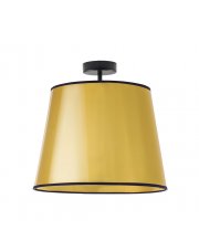 Złota lampa sufitowa do kuchni KAIR MIRROR z czarnym wykończeniem