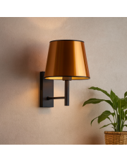 Czarny kinkiet ścienny loft IZMIR MIRROR