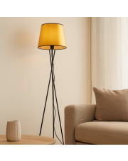 Złota lampa stojąca w stylu glamour TOKIO MIRROR