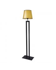 Loftowa lampa podłogowa do sypialni czarno złota VEGAS MIRROR