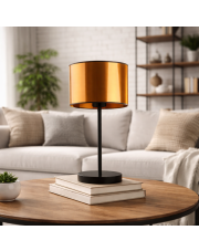 Nowoczesna lampa stołowa do salonu z abażurem NICEA MIRROR