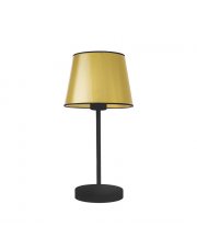 Lampa stołowa nocna czarno złota SIENA MIRROR