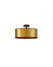 Złoty plafon sufitowy do salonu WENECJA MIRROR fi - 30 cm