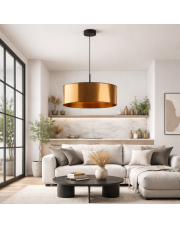 Miedziana lampa wisząca nad stół SINTRA MIRROR fi - 50 cm