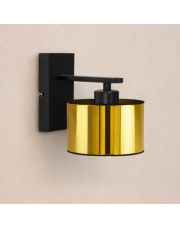 Kinkiet ścienny czarno-złoty w stylu glamour SPLIT MIRROR