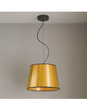 Złota regulowana lampa wisząca nad stół TUNIS MIRROR w stylu glamour