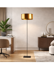 Czarna lampa stojąca glamour MEKSYK MIRROR