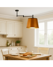 Lampa sufitowa na wysięgniku regulowanym nad stół TAMPA MIRROR