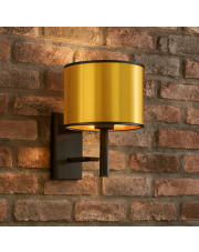 Złoty kinkiet ścienny do czytania w sypialni TEGU MIRROR w stylu glamour