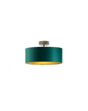 Plafon lampa sufitowa zieleń butelkowa WENECJA  GOLD fi - 30 cm