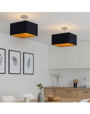 Kwadratowa lampa sufitowa do kuchni ALBA GOLD