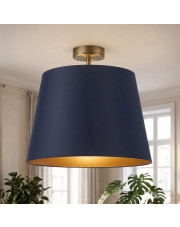 Nowoczesna lampa sufitowa w granatowym kolorze KAIR GOLD