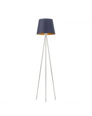 Lampa podłogowa do salonu z chromowanym wykończeniem RENO GOLD