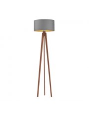 Lampa stojąca drewniana MIAMI GOLD