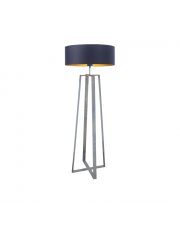 Srebrna lampa podłogowa do sypialni MOSS GOLD
