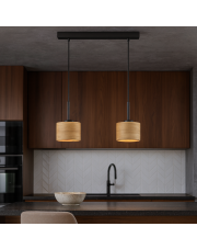 Designerska lampa wisząca 2-punktowa na belce MONTANA ECO