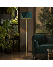 Złota lampa stojąca do salonu w stylu glamour ANKARA GOLD