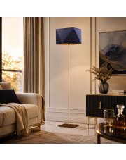 Designerska lampa podłogowa do czytania w salonie ANKARA GOLD