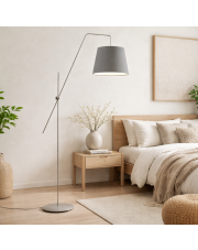 Skandynawska lampa podłogowa do czytania VIGO GOLD designerska lampa stojąca z regulacją