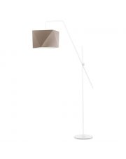 Klasyczna lampa podłogowa z regulowanym beżowym abażurem TOLEDO
