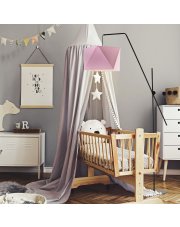 Ruchoma lampa podłogowa dla dzieci TOLEDO w kolorze różowym