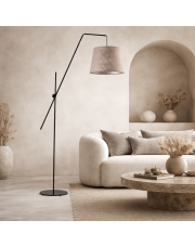 Designerska lampa podłogowa z ruchomym ramieniem VIGO stabilna lampa stojąca z ruchomym ramieniem