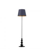 Biała lampa podłogowa do salonu LIZBONA GOLD