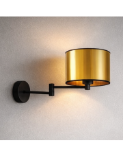 Kinkiet regulowany LED czarny/złoty BRAGE MIRROR