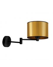 Kinkiet regulowany LED czarny/złoty BRAGE MIRROR