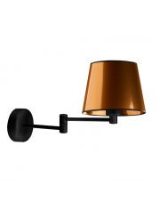 Czarno-miedziany kinkiet w stylu glamour LUGO MIRROR