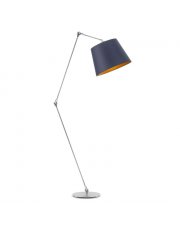 Nowoczesna lampa stojąca do sypialni MANILA GOLD z regulacją kąta padania światła