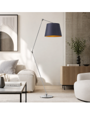 Nowoczesna lampa stojąca do sypialni MANILA GOLD z regulacją kąta padania światła