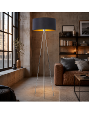 Nowoczesna lampa stojąca na trójnogu do salonu SEWILLA GOLD