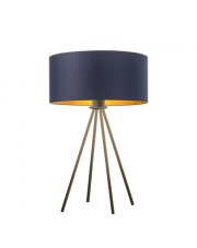 Nowoczesna lampka nocna z designerskim stelażem SIERRA GOLD