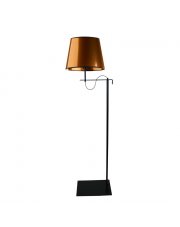 Lampa stojąca czarno-miedziana BATA MIRROR