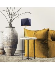Designerska lampa stołowa do salonu WUHU GOLD