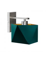 Metalowy kinkiet do salonu ODESSA GOLD w stylu urban jungle