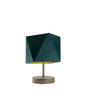 Złoto-zielona lampka nocna w stylu urban jungle PASADENA GOLD