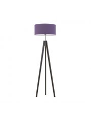 Lampa podłogowa tripod drewniana do salonu HAITI