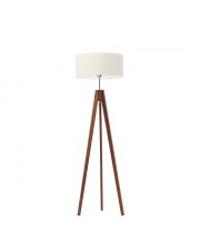 Klasyczna lampa podłogowa na trójnogu z drewna HAITI
