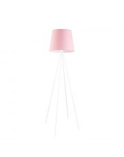 Lampa podłogowa do pokoju dziewczynki różowa PANAMA
