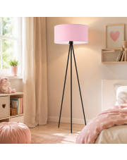 Różowa lampa podłogowa na trójnogu do pokoju dziecka SEWILLA 