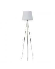 Metalowa lampa podłogowa z abażurem RENO w stylu skandynawskim